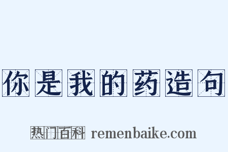 你是我的药造句是什么意思的图片